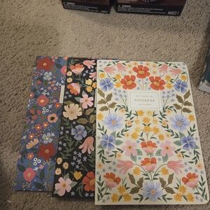 Rifle Paper Co Floral Notebooks - Set of 3 NWOT